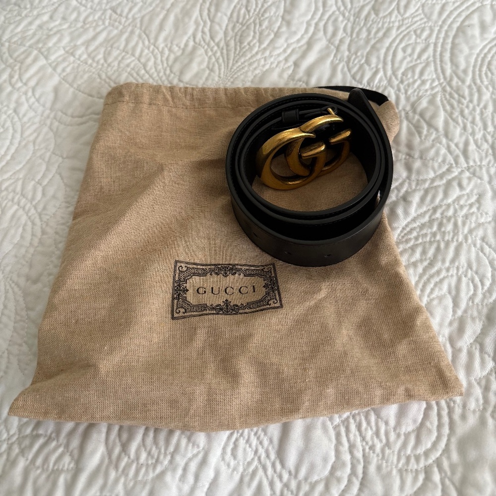 Double G Marmont Wide Gucci Belt